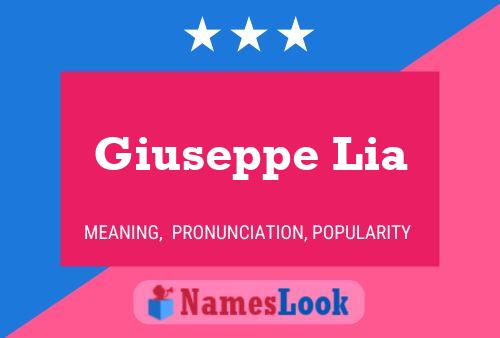 ملصق اسم Giuseppe Lia