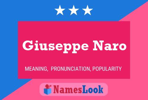 ملصق اسم Giuseppe Naro