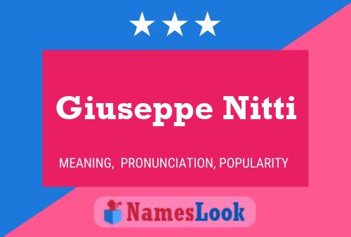 ملصق اسم Giuseppe Nitti