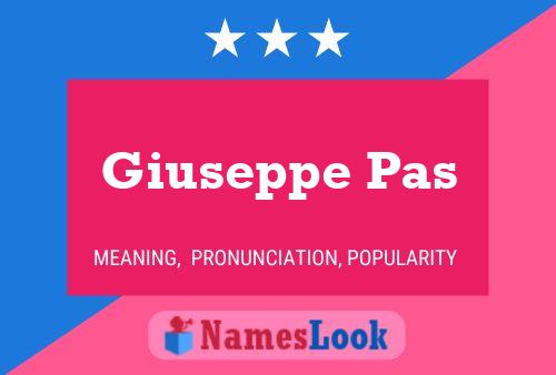 ملصق اسم Giuseppe Pas