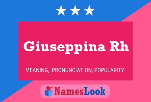 ملصق اسم Giuseppina Rh