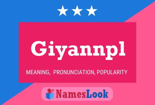 ملصق اسم Giyannpl