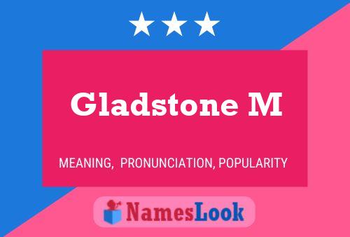 ملصق اسم Gladstone M