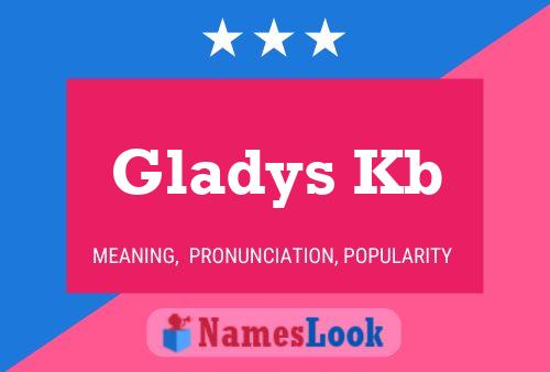 ملصق اسم Gladys Kb