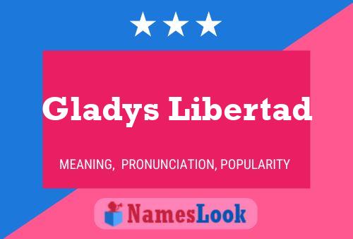 ملصق اسم Gladys Libertad