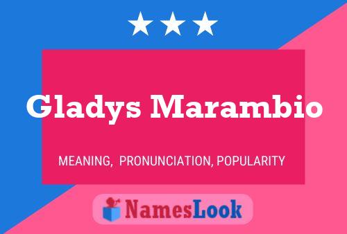 ملصق اسم Gladys Marambio