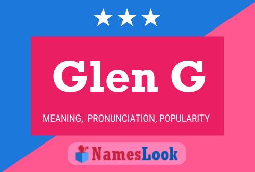 ملصق اسم Glen G