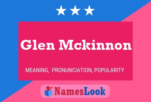 ملصق اسم Glen Mckinnon