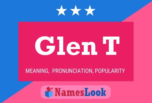 ملصق اسم Glen T