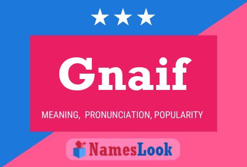 ملصق اسم Gnaif