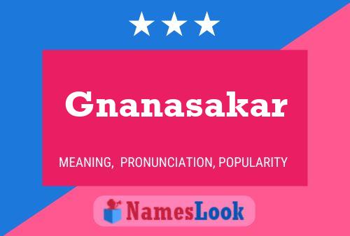 ملصق اسم Gnanasakar