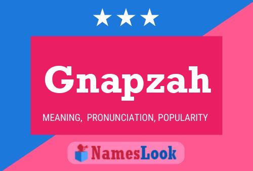 ملصق اسم Gnapzah