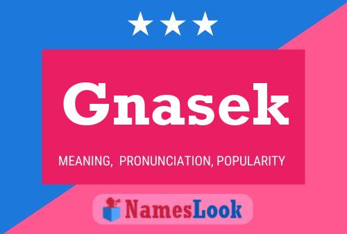 ملصق اسم Gnasek