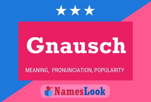 ملصق اسم Gnausch