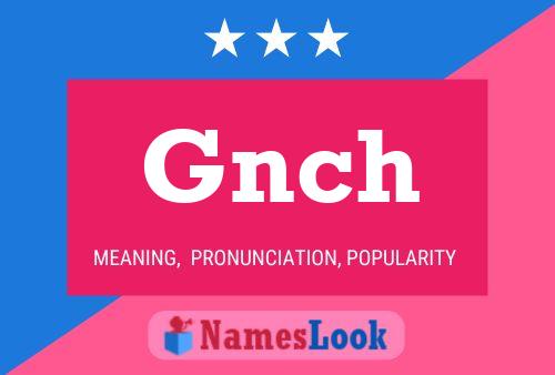 ملصق اسم Gnch