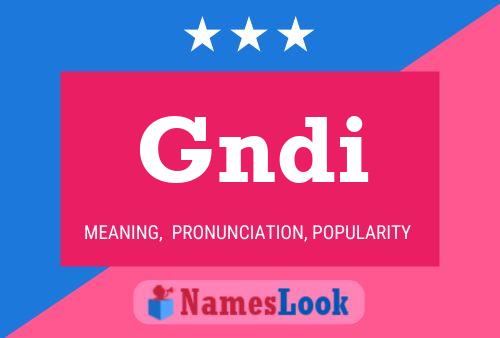 ملصق اسم Gndi