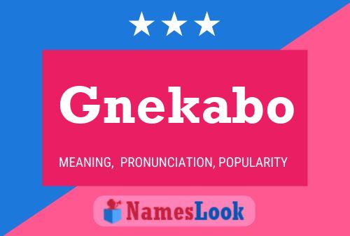 ملصق اسم Gnekabo