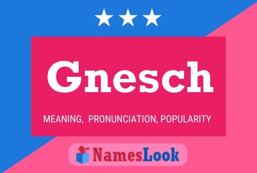 ملصق اسم Gnesch