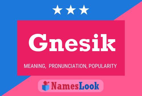 ملصق اسم Gnesik