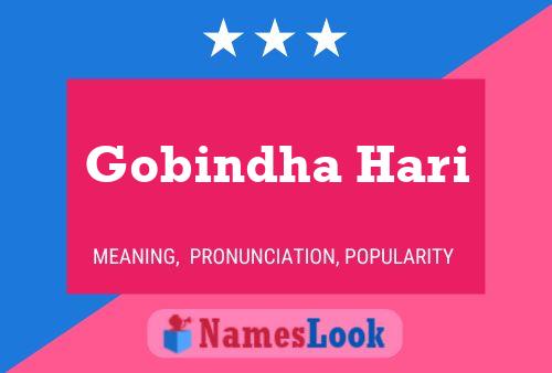 ملصق اسم Gobindha Hari