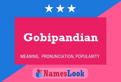 ملصق اسم Gobipandian