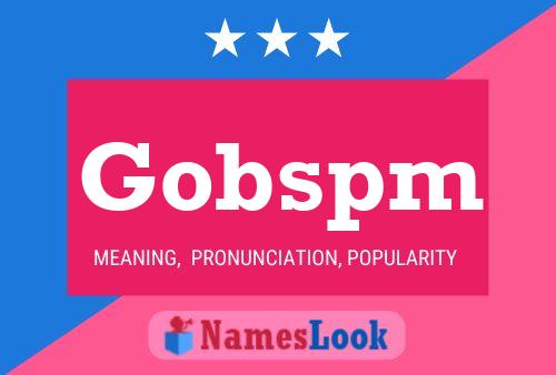 ملصق اسم Gobspm