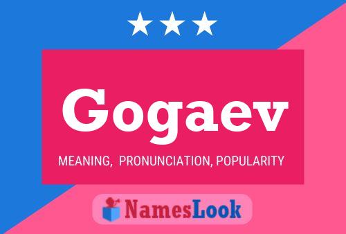 ملصق اسم Gogaev