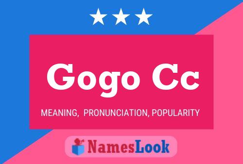 ملصق اسم Gogo Cc