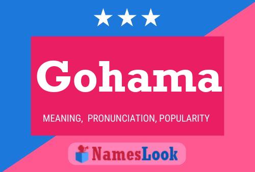 ملصق اسم Gohama