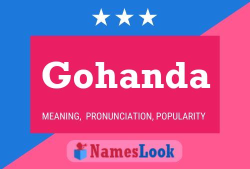 ملصق اسم Gohanda