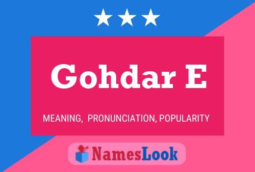 ملصق اسم Gohdar E