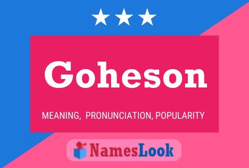 ملصق اسم Goheson