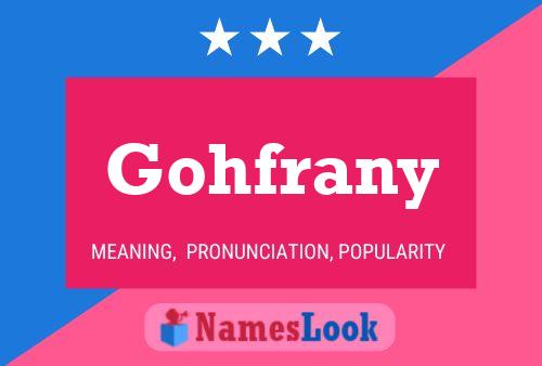 ملصق اسم Gohfrany