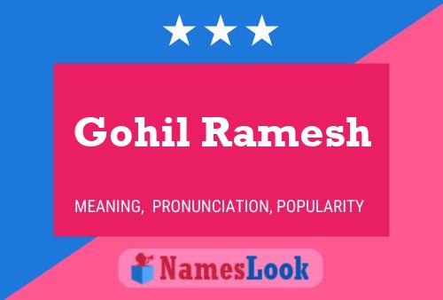 ملصق اسم Gohil Ramesh