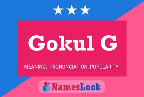 ملصق اسم Gokul G