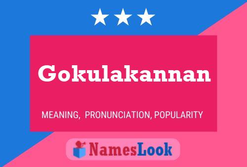 ملصق اسم Gokulakannan