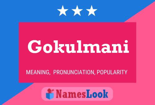 ملصق اسم Gokulmani