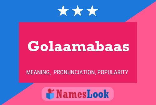 ملصق اسم Golaamabaas