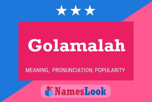 ملصق اسم Golamalah