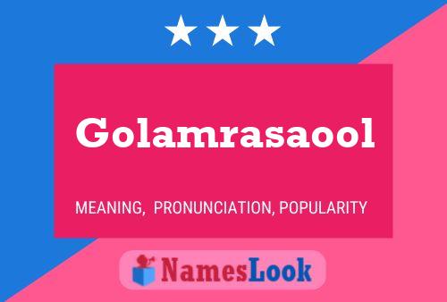 ملصق اسم Golamrasaool