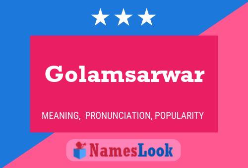 ملصق اسم Golamsarwar