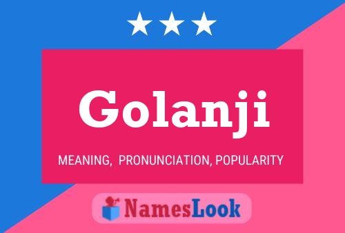 ملصق اسم Golanji