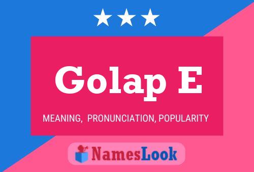 ملصق اسم Golap E