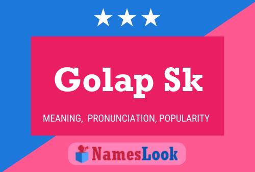 ملصق اسم Golap Sk