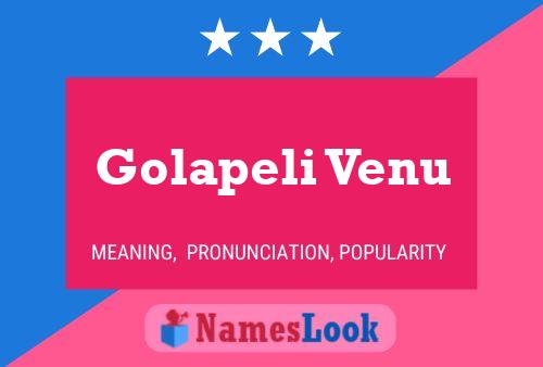 ملصق اسم Golapeli Venu