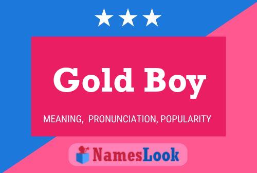 ملصق اسم Gold Boy