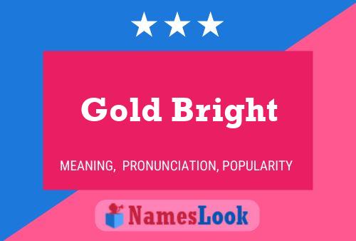 ملصق اسم Gold Bright