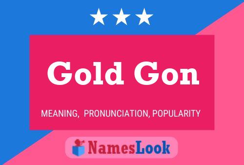 ملصق اسم Gold Gon