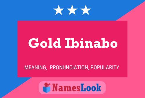 ملصق اسم Gold Ibinabo