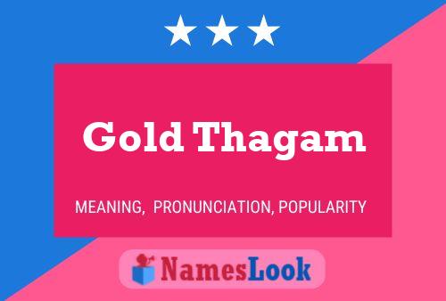 ملصق اسم Gold Thagam